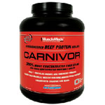 Carnivor 4 lbs - Proteina de Carne vacuno con creatina y BCAA's 0 grasa y 0 azcar. MuscleMeds