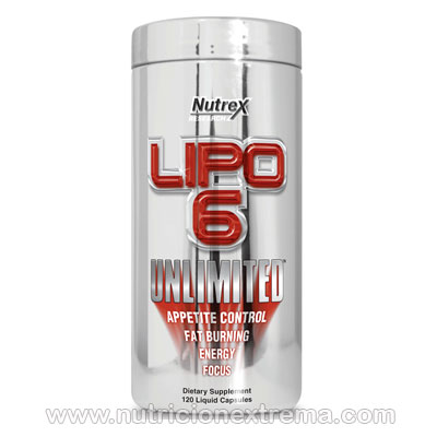 Lipo6 Unlimited Powder 60 serv - Reduce la grasa corporal y define tu musculatura. Nutrex
