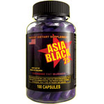 Asia Black 25 de Cloma Pharma - efedrina, cafena, yohimbina, t verde, y ms. 120 Caps.