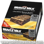 Muscle Milk Protein Crunch Bars - 12 barras con 30g de proteina. Cytosport
