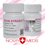 Nova Strozol - Anastrozol 1 mg x 28 tabletas. Nova Meds - Anastrozol se usa anular de forma segura aromatizacin de la testosterona