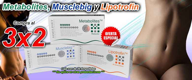 Metabolites, Lipotrofin y Musclebig al 3x2!