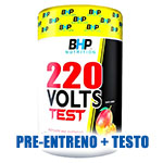 BHP 220 Volts + Test Ultra - Poderoso pre-entreno con creatina y aumentador de Testo
