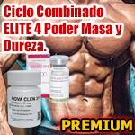 Ciclo Combinado ELITE 4 Poder Masa y Dureza. PREMIUM - Combinacion de esteroides para un avanzado. Incrementa la masa muscular con excelente calidad. 