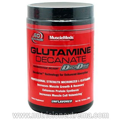 Glutamine Decanate - Incrementa el tamaño de los músculos. MuscleMeds - Glutamine Decanate de MuscleMeds es un suplemento nutricional a base de L-Glutamina micronizada.