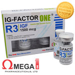 IG-Factor ONE ® 1500 mcg. R3 IGF-1 Factor de Crecimiento. Omega ONE