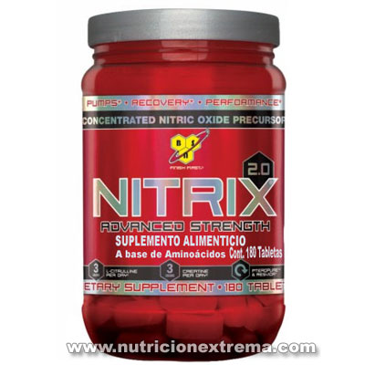 Nitrix 90 tabs más nutrientes y oxígeno a tus músculos. BSN - Creatina e Incrementador de óxido nitrico.