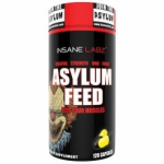 Asylum Feed 120 caps - Formula exclusiva HMB + Creatina - Insane Labz