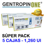 Gentropin ONE Pack Especial Hormona de Crecimiento 1,260 U.I - Hormona de Crecimiento - Somatropina 1260 Unidades.