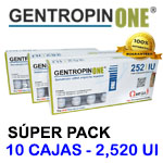 Gentropin ONE Pack Especial Hormona de Crecimiento 2,520 U.I - Hormona de Crecimiento Humana - Somatropina 2520 Unidades