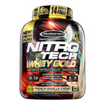 Nitro-Tech Whey Gold - 5.54 lbs Proteina de Suero 24 gr. Calidad Superior. Muscle-Tech. - Fórmula de proteína pura que contiene péptidos de suero y aislados