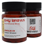 Oxy Bravus 50 - Oximetolona 50 mg x 100 tabs. Bravaria Labs