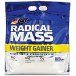 Radical Mass 10 lb - Ganador de masa muscular magra con 55 g de Proteina. Beast Sports