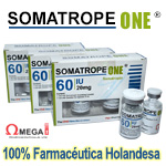 Somatrope ONE - Pack 420 UI Hormona Holandesa Somatropina 20 mg. - Pack de 420 UI de Hormona de Crecimiento 100% Farmacéutica. 