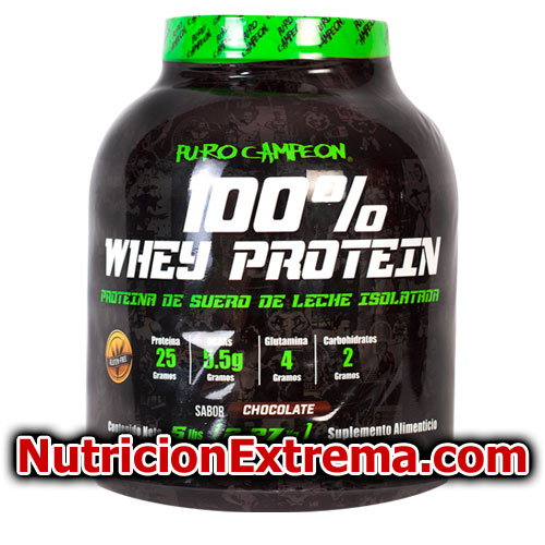 100% Whey Protein 5 lbs PURO CAMPEON - Proteína de la más alta calidad PURO CAMPEON